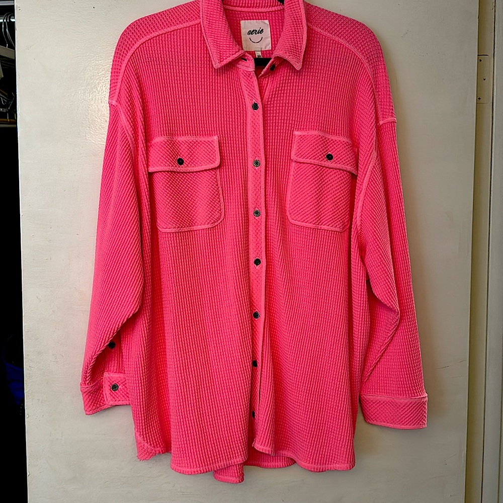 Aerie waffle long sleeve shirt